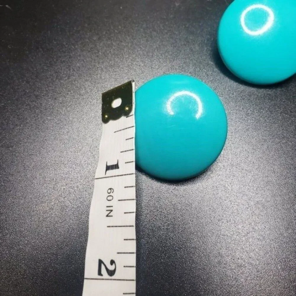 Vintage Turquoise round clip on earings